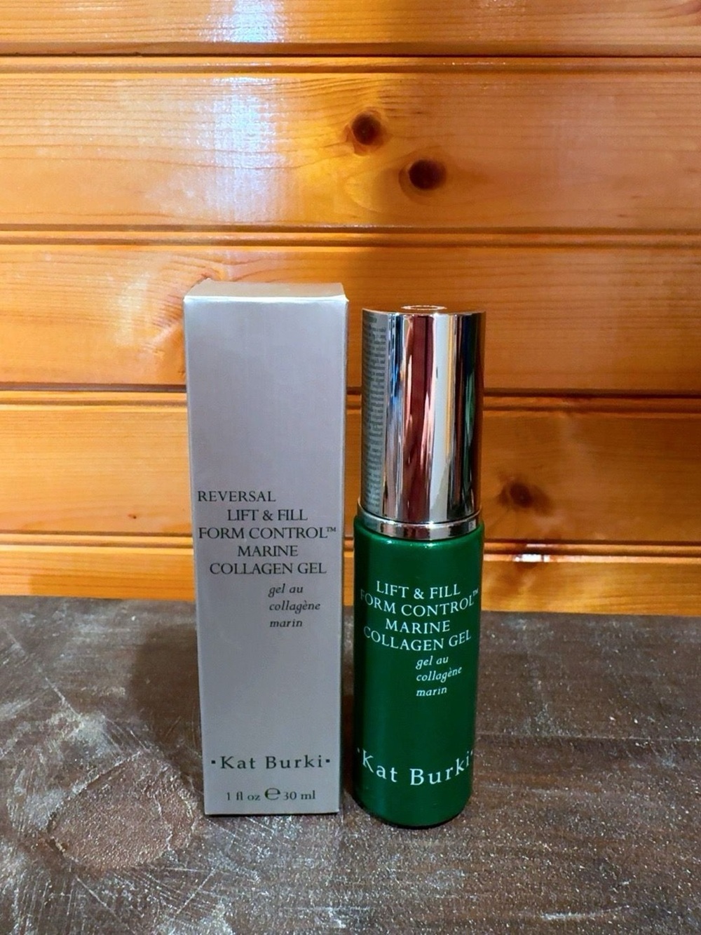 Kat Burki Lift & Fill Form Control Marine Collagen Gel 1 oz NEW